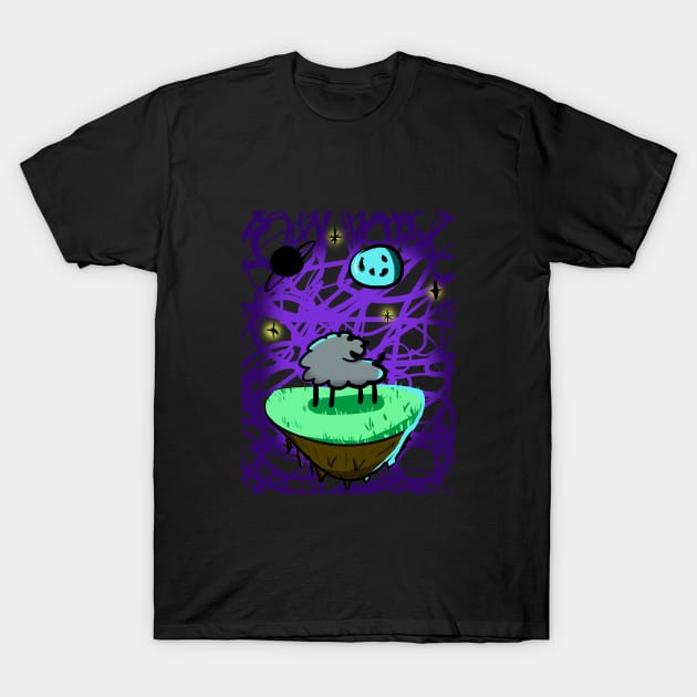 a sheep in space T-Shirt by Ell Ka
